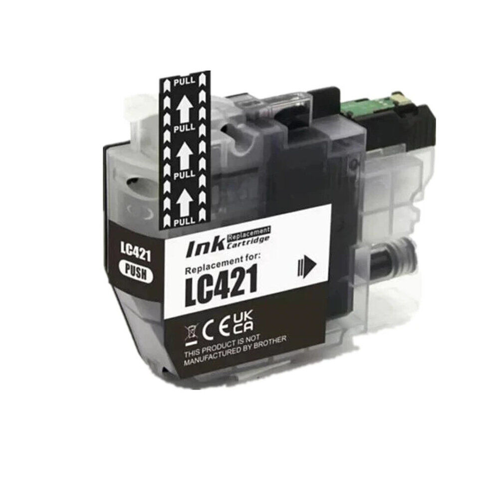 Pcman LC-421 Zwart inktcartridge - Huismerk voor Brother