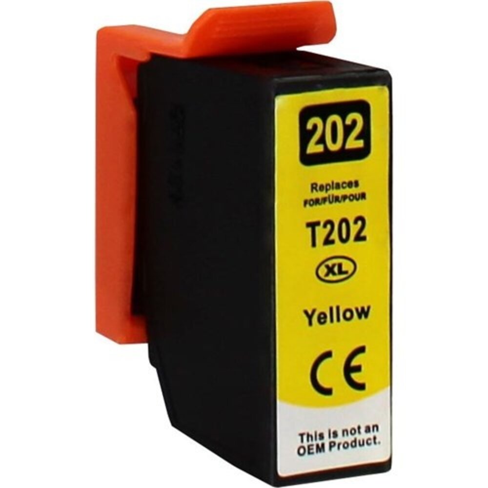 Merkloos C13T02H44010 / 202XL geel inktcartridge - huismerk voor Epson Merkloos C13T02H44010 / 202XL geel inktcartridge - huismerk voor Epson
