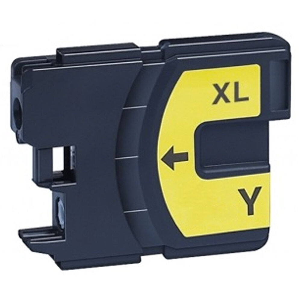 Merkloos LC980Y / LC985Y / LC1100Y geel inktcartridge - huismerk voor Brother