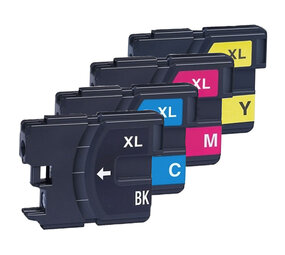 Merkloos LC980 / LC985 / LC1100  inktcartridges set - huismerk voor Brother