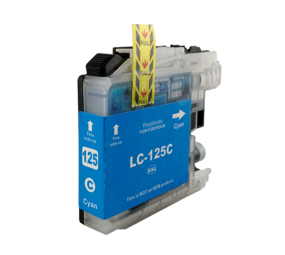 Merkloos LC125XLC cyaan inktcartridge - huismerk voor Brother