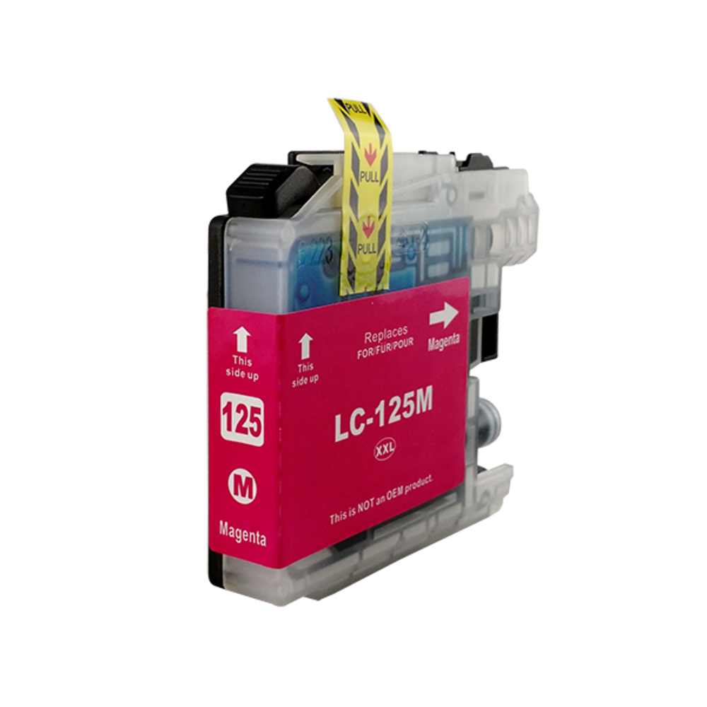 Merkloos LC125XLM magenta inktcartridge - huismerk voor Brother Merkloos LC125XLM magenta inktcartridge - huismerk voor Brother