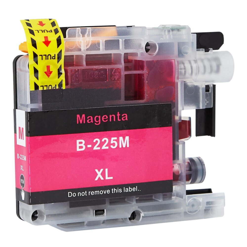 Merkloos LC225M / LC225XLM magenta inktcartridge - huismerk voor Brother