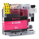 Merkloos LC225M / LC225XLM magenta inktcartridge - huismerk voor Brother