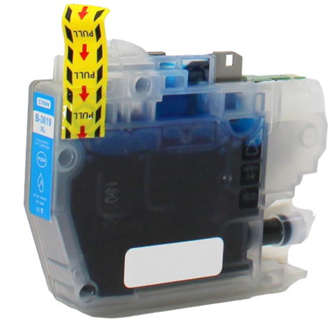 Merkloos LC3619XLC cyaan inktcartridge - huismerk voor Brother