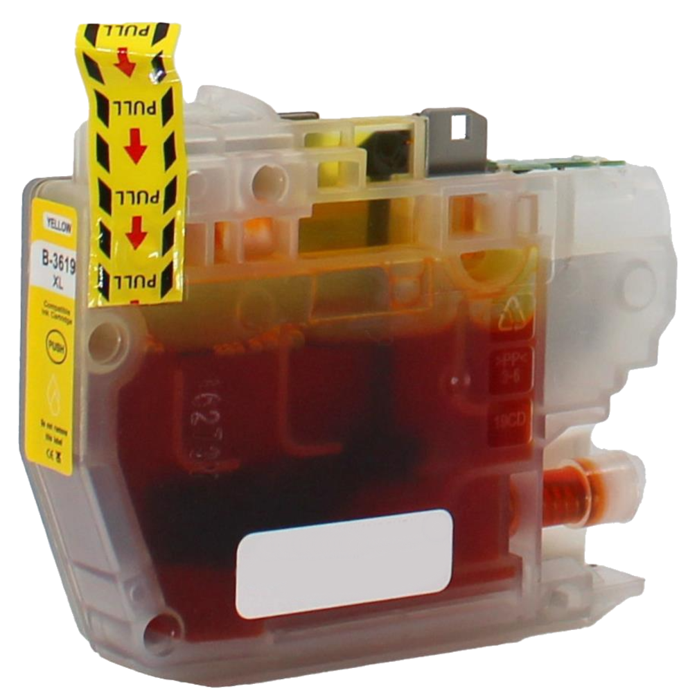 Merkloos LC3619XLY geel inktcartridge - huismerk voor Brother Merkloos LC3619XLY geel inktcartridge - huismerk voor Brother