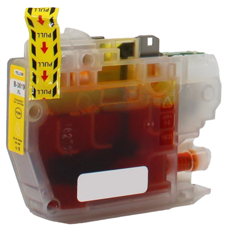Merkloos LC3619XLY geel inktcartridge - huismerk voor Brother Merkloos LC3619XLY geel inktcartridge - huismerk voor Brother