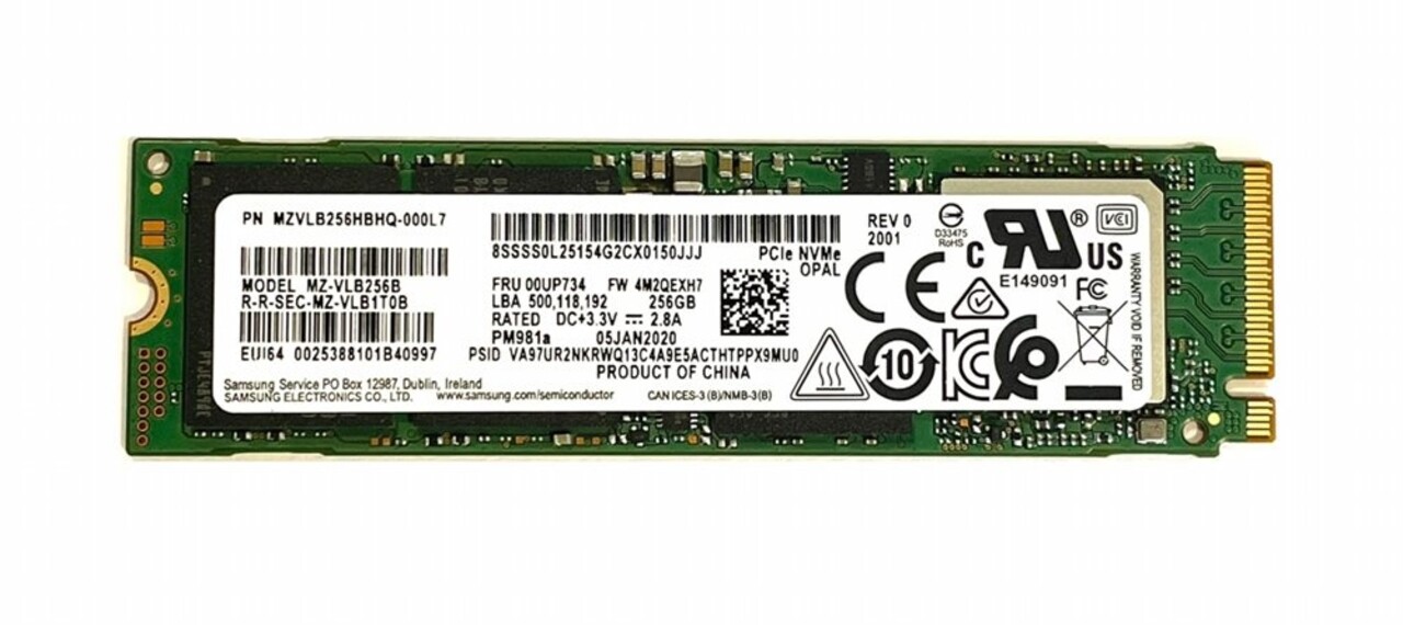 OEM SSD 256GB M.2 NVME SAMSUNG OEM SSD 256GB M.2 NVME SAMSUNG