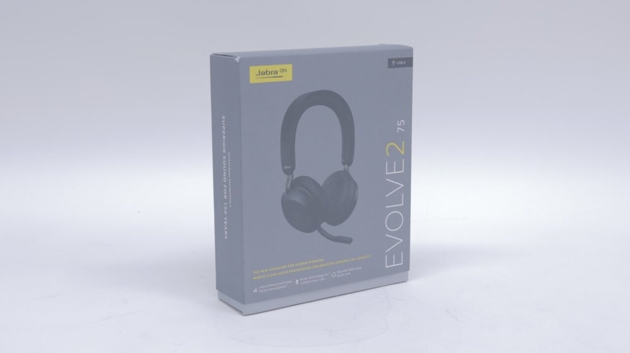 Jabra Jabra Evolve2 75 | Draadloze On-Ear ANC Headset | Zwart | 2e Kans Jabra Jabra Evolve2 75 | Draadloze On-Ear ANC Headset | Zwart | 2e Kans