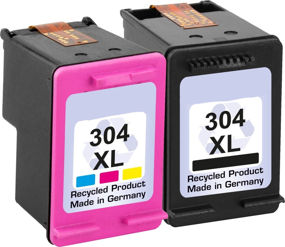 Pcman 304XL Schwarz + Farbe Multipack Hausmarke Tintenpatronen geeignet für HP Pcman 304XL Schwarz + Farbe Multipack Hausmarke Tintenpatronen geeignet für HP