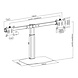 ACT ACT AC8332 | In Hoogte Verstelbare Monitor-bureausteun | Tot 27" | Max 6kg | VESA 100x100 | 2 Monitoren ACT ACT AC8332 | In Hoogte Verstelbare Monitor-bureausteun | Tot 27" | Max 6kg | VESA 100x100 | 2 Monitoren