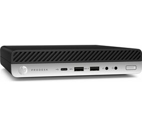 Hewlett Packard HP ProDesk 600 G4 Mini | Intel Core i5-8500T | 8GB RAM | 256GB SSD | 2x DisplayPort | Windows 11 Professional | Refurbished Silver
