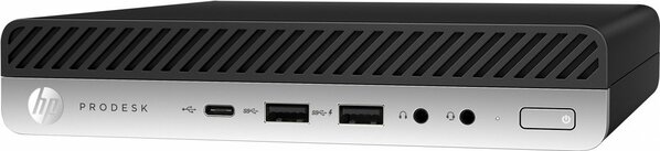 Hewlett Packard HP ProDesk 600 G4 Mini | Intel Core i5-8500T | 8GB RAM | 256GB SSD | 2x DisplayPort | Windows 11 Professional | Refurbished Silver