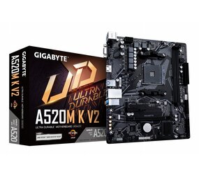 Gigabyte Gigabyte A520M-K V2 | Socket AM4 | AMD A520 | 2xDDR4 | Micro-ATX | Moederbord | Open Box