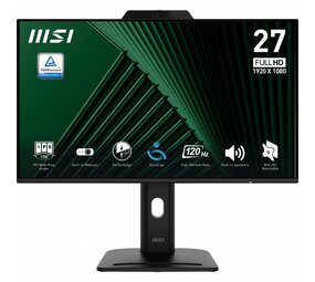 MSI MSI PRO MP272PMG | 27" Full HD IPS Monitor | 120Hz | Webcam | USB | Zwart | OPEN BOX
