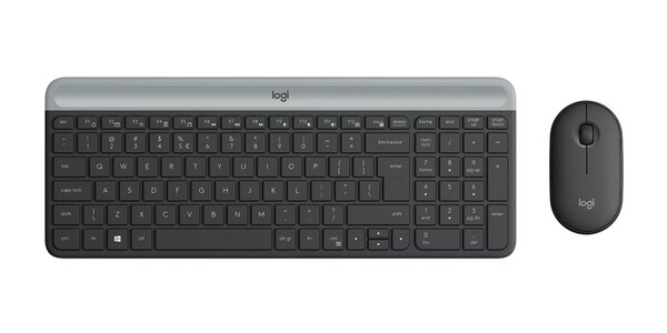 Logitech Logitech MK470 Slim Combo | Draadloos Toetsenbord en Muis | QWERTY US International | Grafiet | RETURNED Logitech Logitech MK470 Slim Combo | Draadloos Toetsenbord en Muis | QWERTY US International | Grafiet | RETURNED