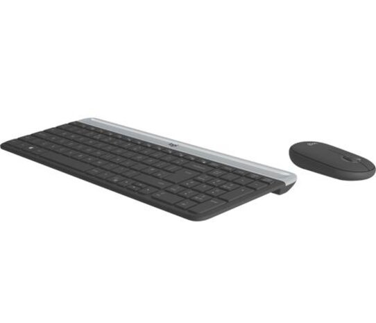 Logitech Logitech MK470 Slim Combo | Draadloos Toetsenbord en Muis | QWERTY US International | Grafiet | RETURNED Logitech Logitech MK470 Slim Combo | Draadloos Toetsenbord en Muis | QWERTY US International | Grafiet | RETURNED