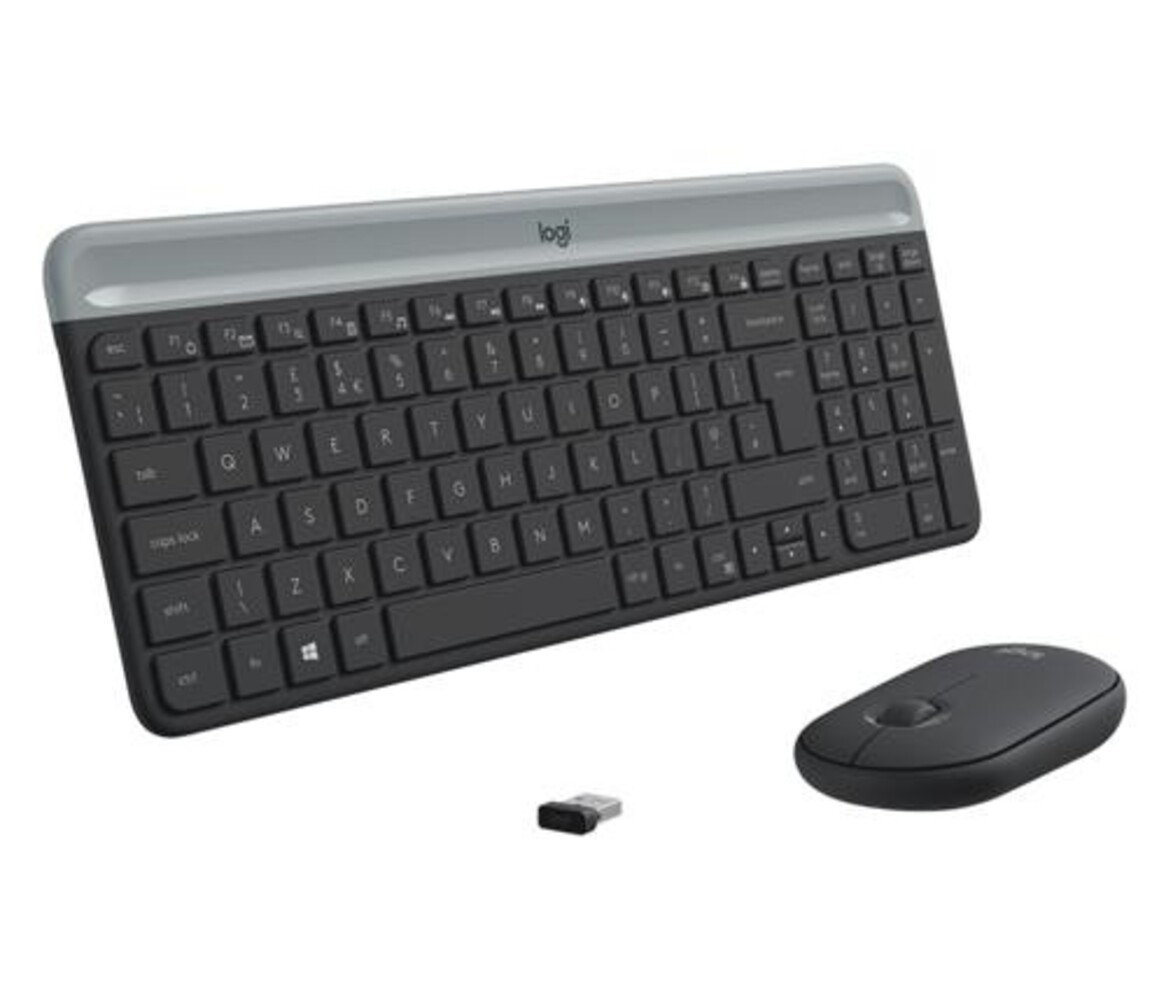 Logitech Logitech MK470 Slim Combo | Draadloos Toetsenbord en Muis | QWERTY US International | Grafiet | RETURNED Logitech Logitech MK470 Slim Combo | Draadloos Toetsenbord en Muis | QWERTY US International | Grafiet | RETURNED