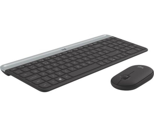 Logitech Logitech MK470 Slim Combo | Draadloos Toetsenbord en Muis | QWERTY US International | Grafiet | RETURNED Logitech Logitech MK470 Slim Combo | Draadloos Toetsenbord en Muis | QWERTY US International | Grafiet | RETURNED