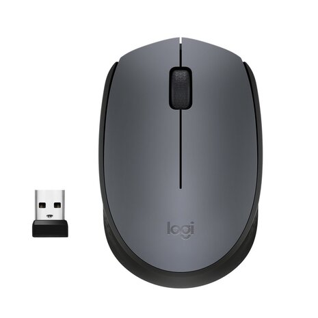 Logitech Logitech M170 | Draadloze Muis | Links- en Rechtshandig | RF | 1000 DPI | Grijs | OPEN BOX Logitech Logitech M170 | Draadloze Muis | Links- en Rechtshandig | RF | 1000 DPI | Grijs | OPEN BOX