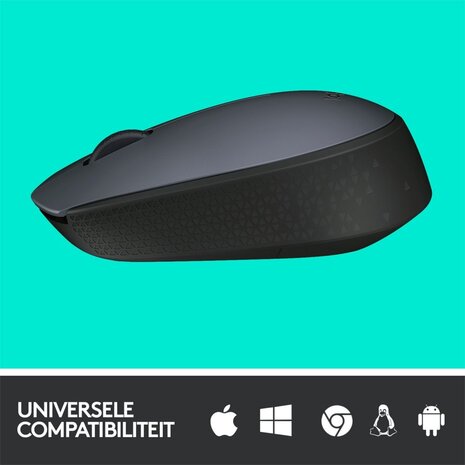 Logitech Logitech M170 | Draadloze Muis | Links- en Rechtshandig | RF | 1000 DPI | Grijs | OPEN BOX Logitech Logitech M170 | Draadloze Muis | Links- en Rechtshandig | RF | 1000 DPI | Grijs | OPEN BOX