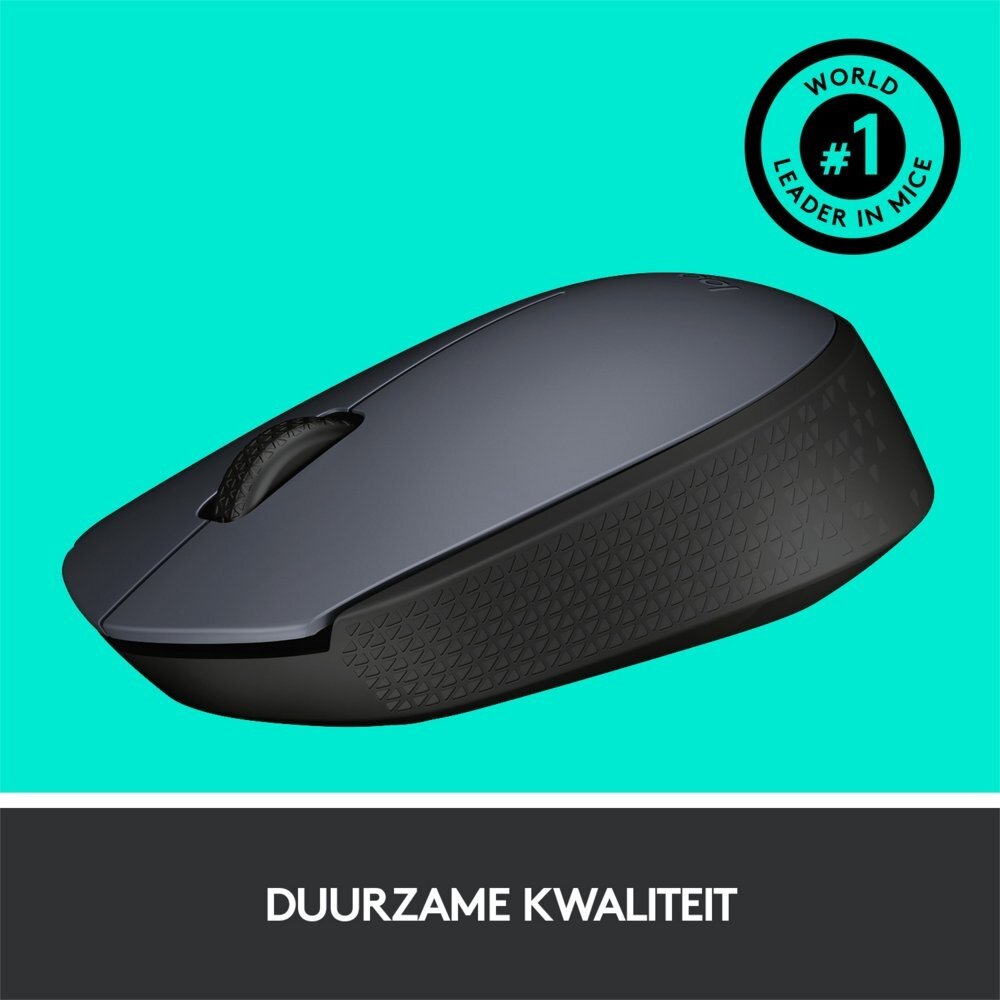 Logitech Logitech M170 | Draadloze Muis | Links- en Rechtshandig | RF | 1000 DPI | Grijs | OPEN BOX Logitech Logitech M170 | Draadloze Muis | Links- en Rechtshandig | RF | 1000 DPI | Grijs | OPEN BOX