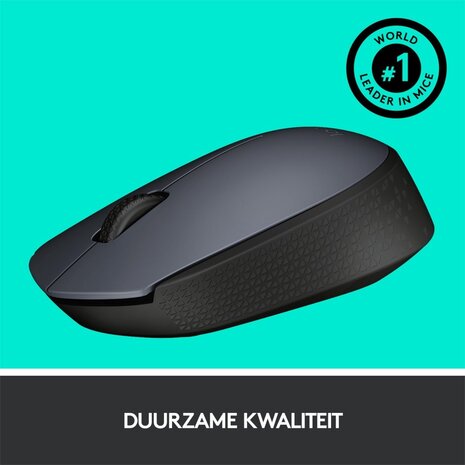 Logitech Logitech M170 | Draadloze Muis | Links- en Rechtshandig | RF | 1000 DPI | Grijs | OPEN BOX Logitech Logitech M170 | Draadloze Muis | Links- en Rechtshandig | RF | 1000 DPI | Grijs | OPEN BOX