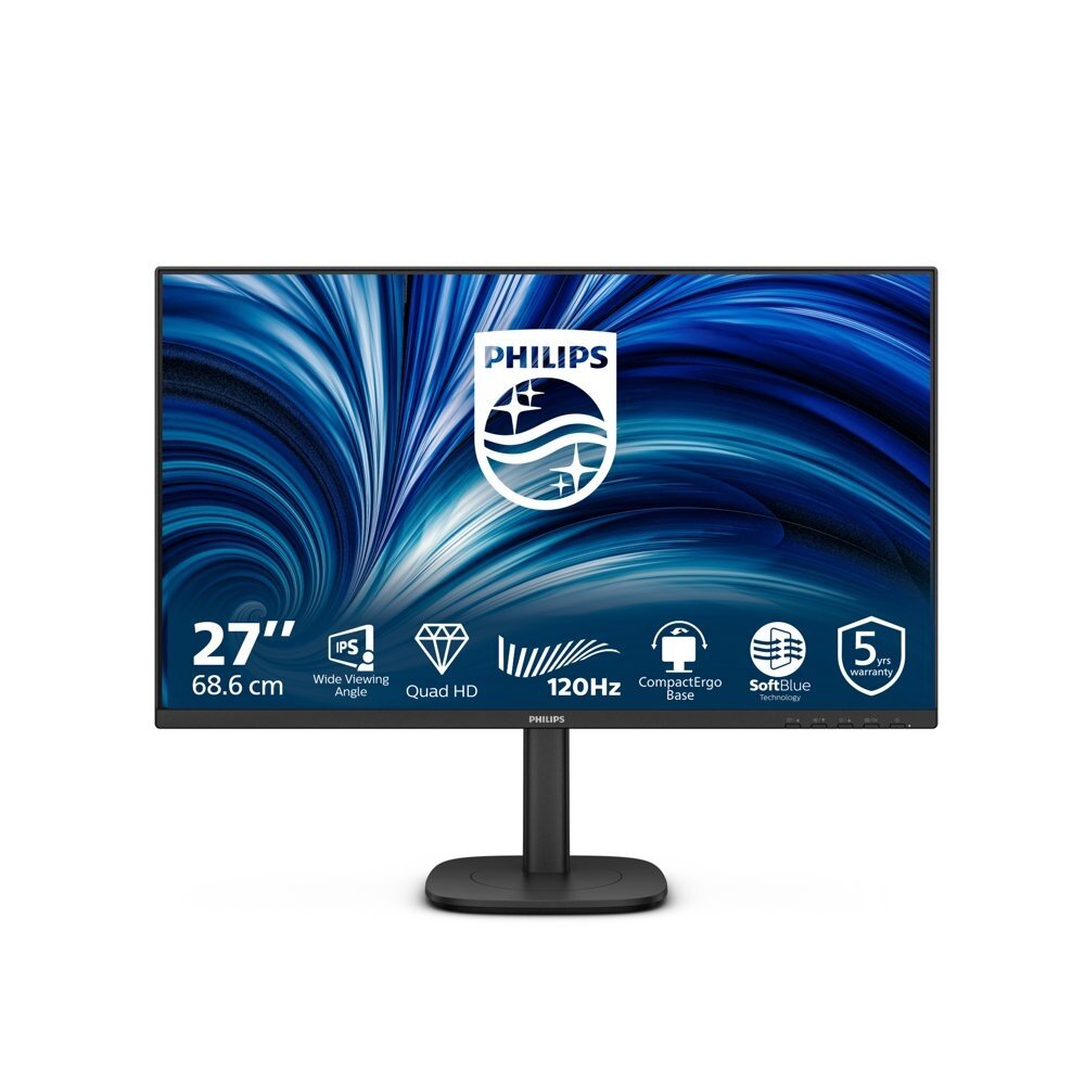 Philips Philips 27B2N3500J/00 | 27" Quad HD IPS Monitor | 120 Hz | Zwart | OPEN BOX Philips Philips 27B2N3500J/00 | 27" Quad HD IPS Monitor | 120 Hz | Zwart | OPEN BOX