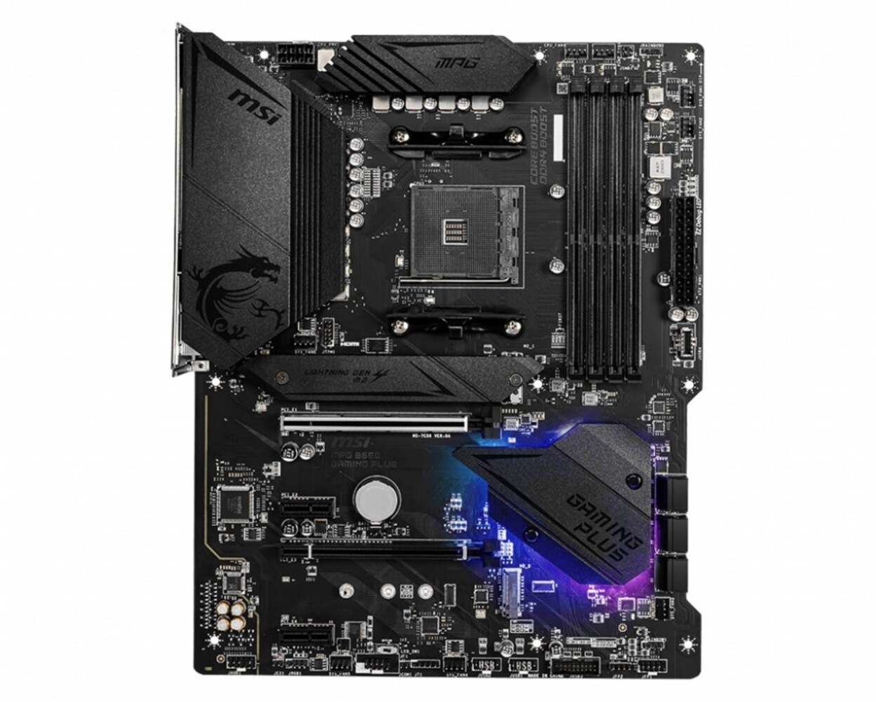 MSI MSI MPG B550 Gaming Plus | Socket AM4 | Intel B550 | 4xDDR4 | ATX | Moederbord | RENEWED MSI MSI MPG B550 Gaming Plus | Socket AM4 | Intel B550 | 4xDDR4 | ATX | Moederbord | RENEWED