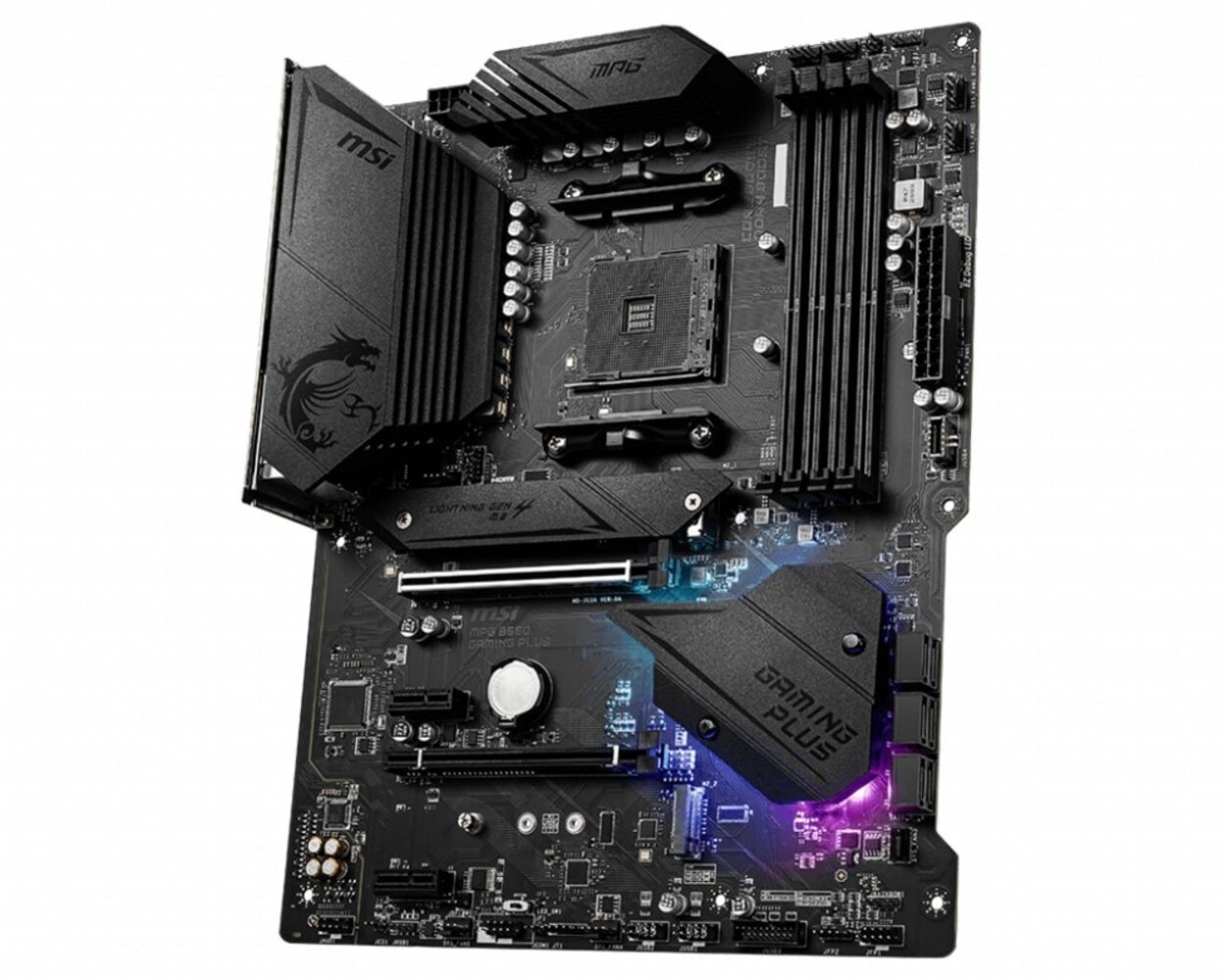 MSI MSI MPG B550 Gaming Plus | Socket AM4 | Intel B550 | 4xDDR4 | ATX | Moederbord | RENEWED MSI MSI MPG B550 Gaming Plus | Socket AM4 | Intel B550 | 4xDDR4 | ATX | Moederbord | RENEWED