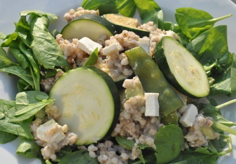 Boekweit salade met groene groenten