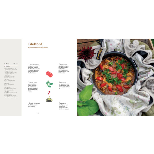 Digital e-cookbook in German