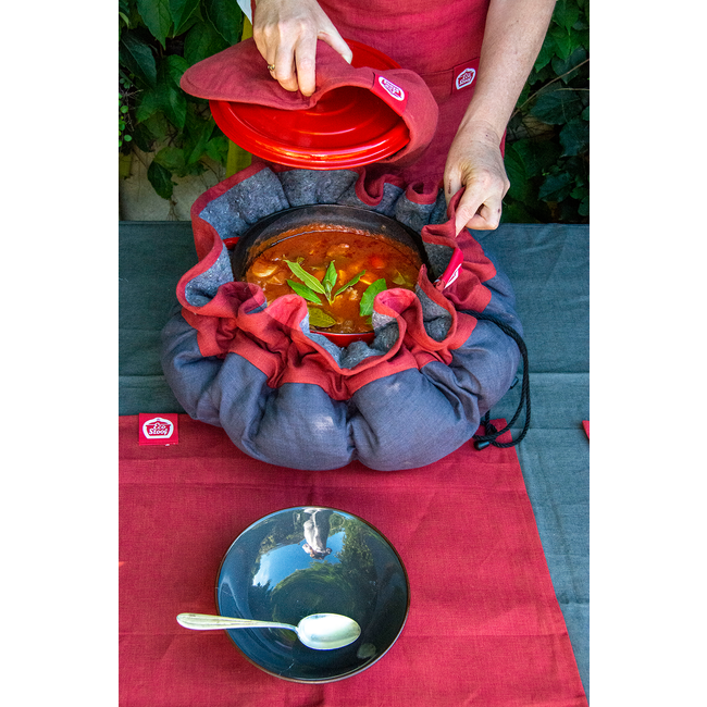 EcoStoof® PREMIUM Karmijnrood