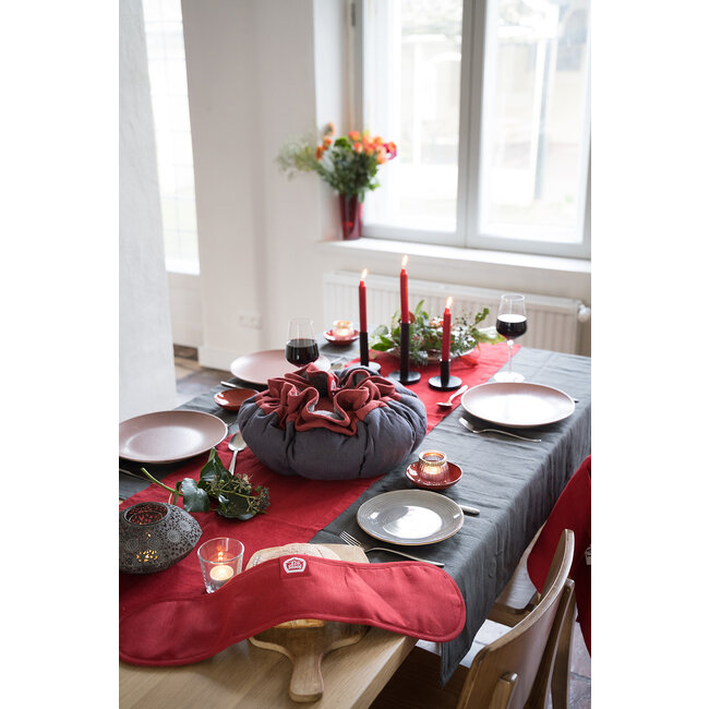 EcoStoof® PREMIUM Karmijnrood