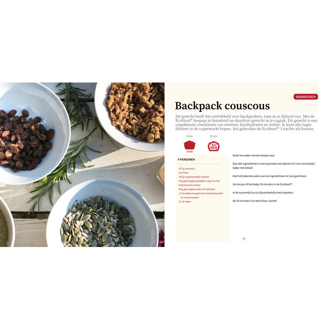 Digital Outdoor e-cookbook in Dutch