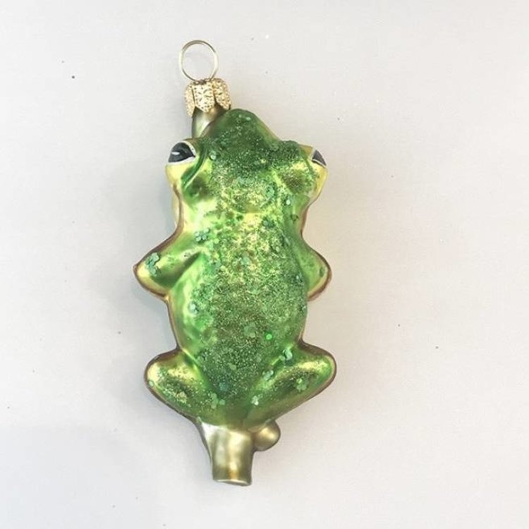 Christmas Ornament Frog on a Small Branch