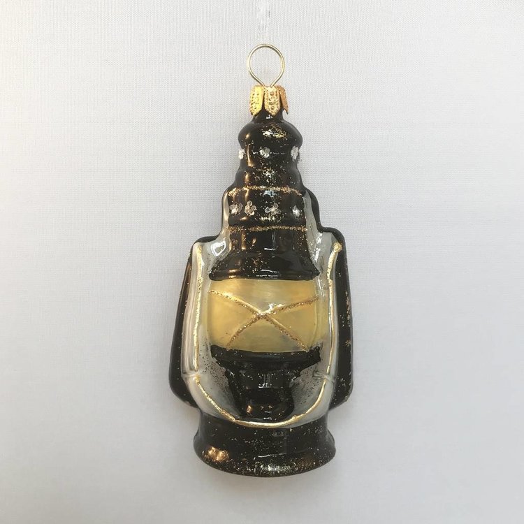 Christmas Ornament Oil Lamp Black