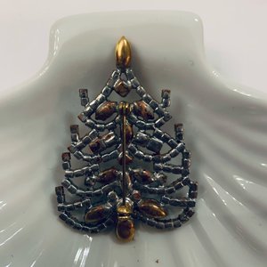 Kerstboombroche  Snow white