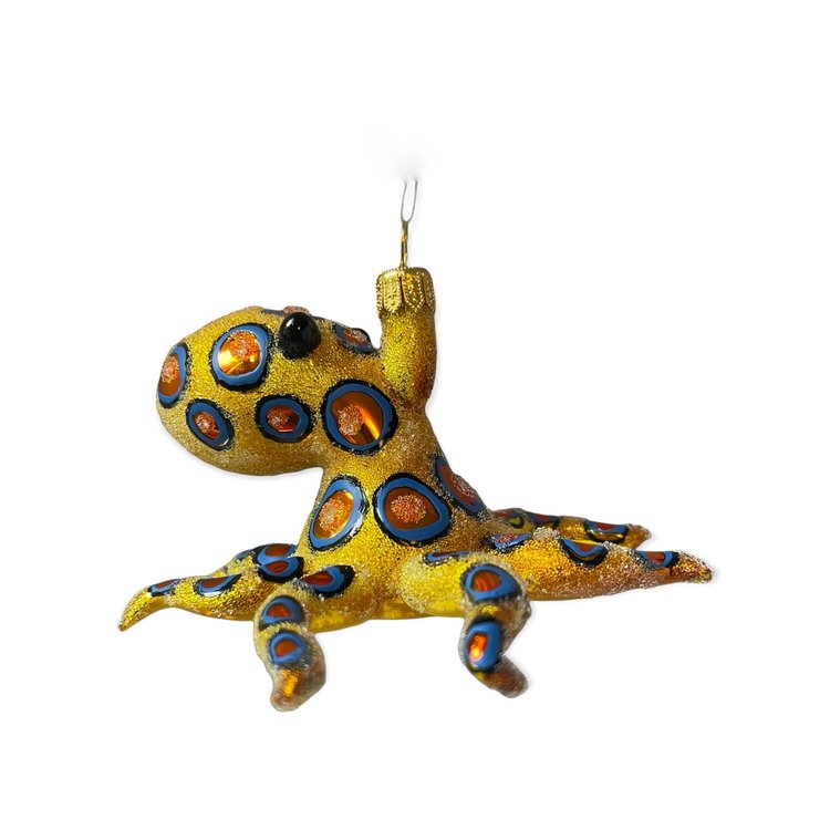 Christmas Ornament Octopus Yellow