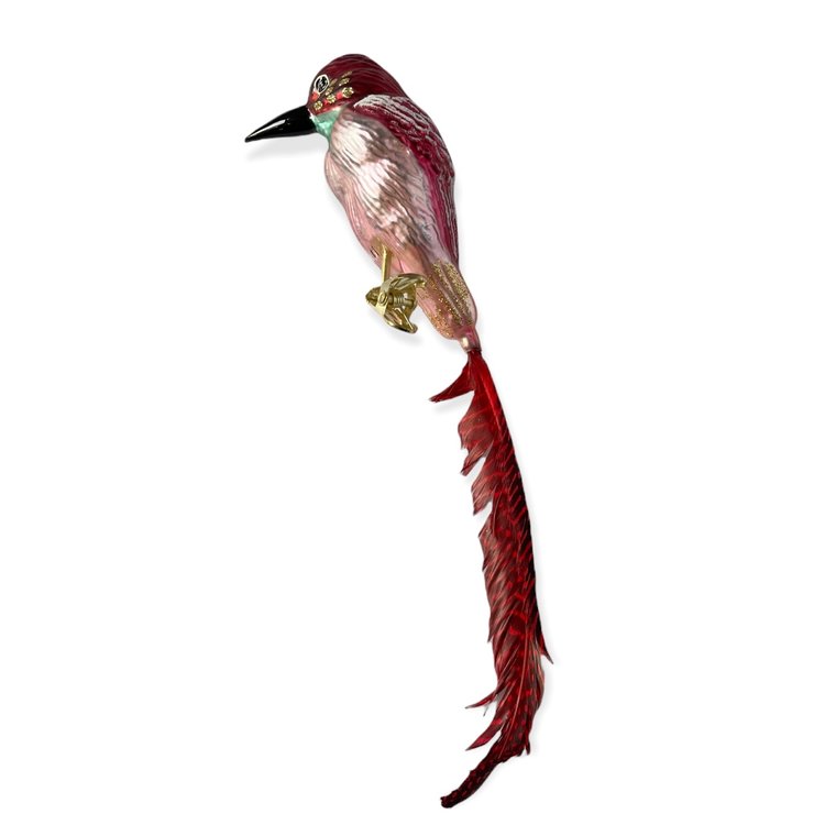Christmas Ornament Little Kingfisher Red