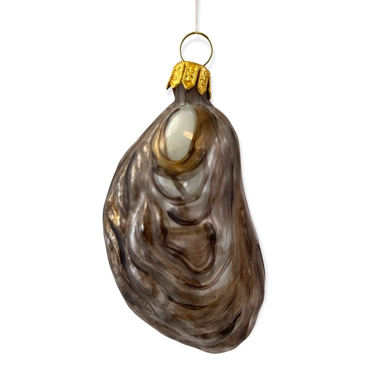 Christmas Ornament Oyster with Pearl Shiny