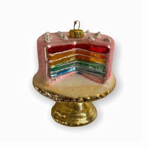 Christmas Decoration Rainbow Cake