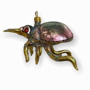 Christmas Decoration Beetle Gold