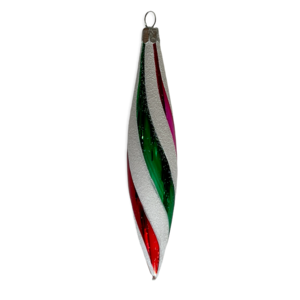 Christmas Ornament Icicle Swirl