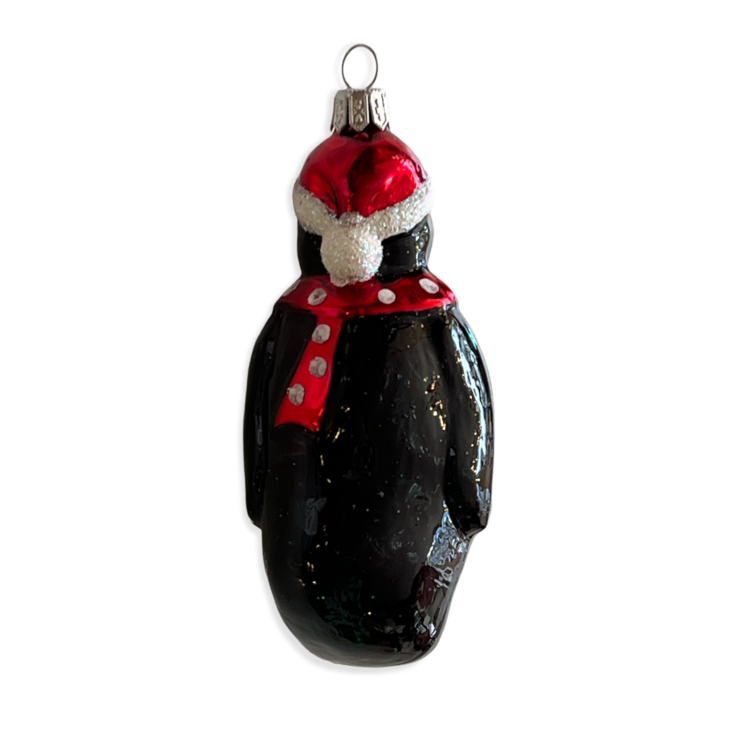 Kerstbal Pinguïn met Sjaal