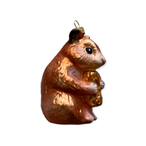 Christmas Ornament Hamster with Peanut Brown