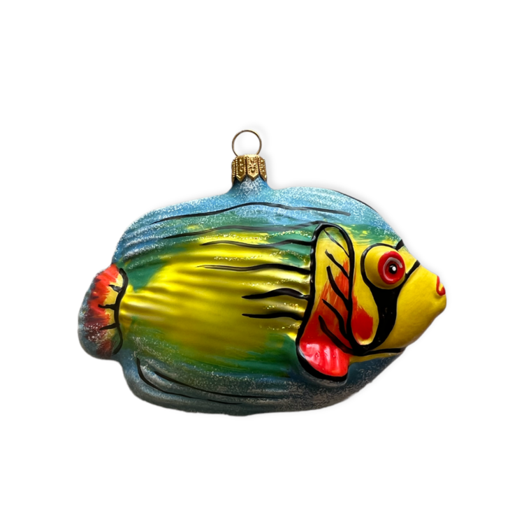 Christmas Ornament Fish Yellow