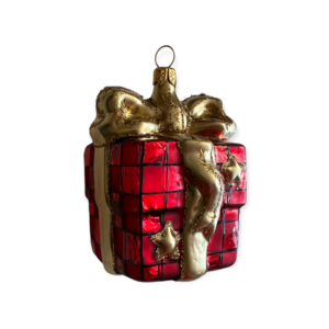 Christmas Decoration Little Present Red-Gold