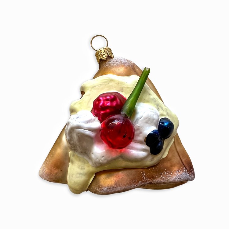 Kerstbal Crêpe met Kersje