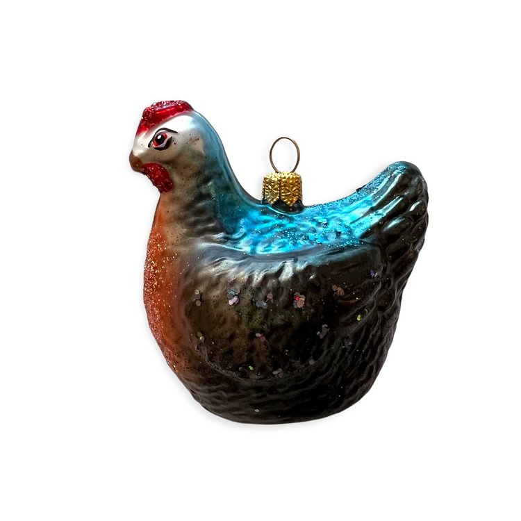 Christmas Ornament Little Black Hen